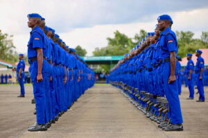 Kenya Police parade. 