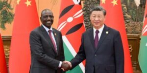 President William Ruto and his Chinese counterpart Xi-JinPing